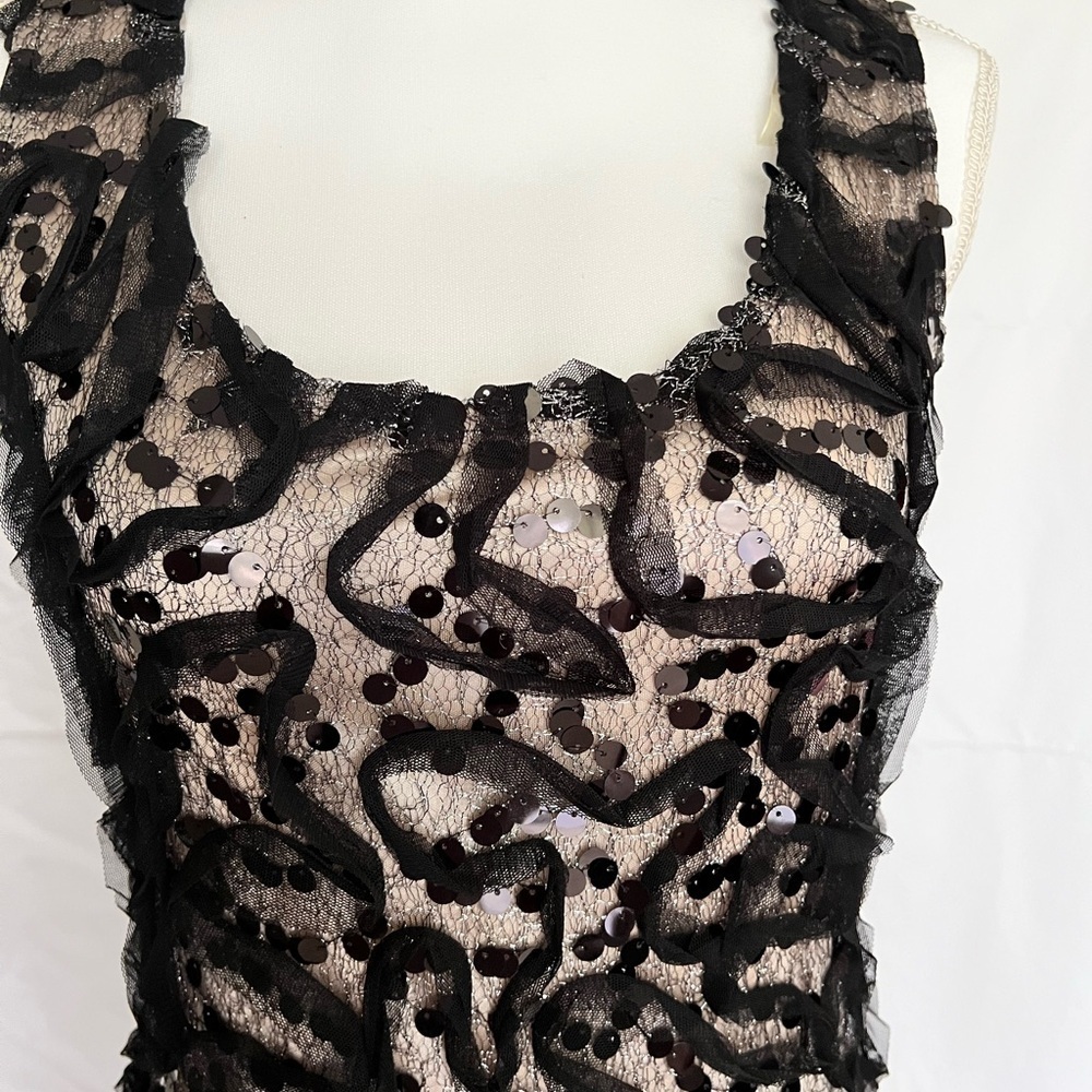 Ya Los Angeles Black Cream Mini Dress - Picture 2 of 12